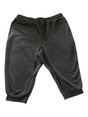 Men's Black Jogger Sweatpants with Drawstring Waist